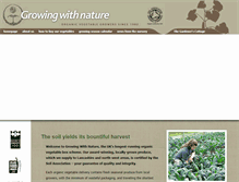 Tablet Screenshot of growing-with-nature.co.uk